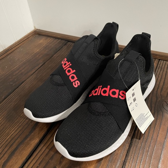 NWT Adidas Puremotion Cloudfoam Adapt Sneakers Black and Pink - Picture 1 of 6